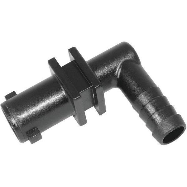 Green Leaf Y8231005 Dry Boom Nozzle Body Elbow, 34 in, Quick x Hose Barb, 7 psi Pressure, EPDM Rubber Y8231005 2PK